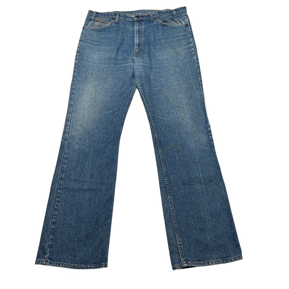 Vintage 70s Levi's 517 Orange Tab Boot Cut Jeans Made in USA 36x33